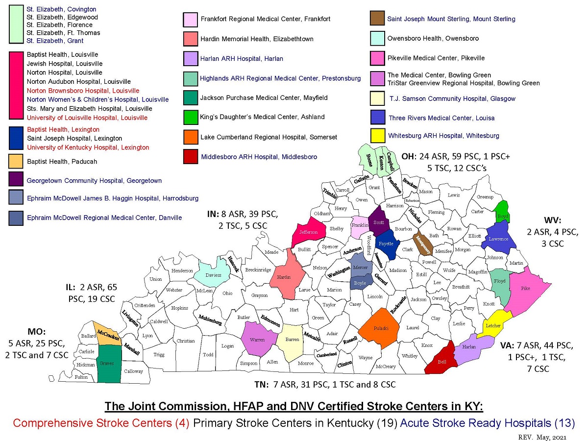 kentuckycertifiedstrokecentersmay2021 Kentucky Heart Disease